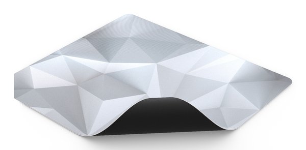 Endorfy Crystal L - spelmusmatta, Vit, 450x400mm