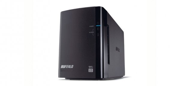 Buffalo DriveStation Duo 12 GB - extern h&aring;rddisk , Svart