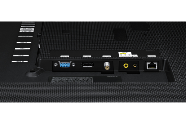 SAMSUNG DM40E 40inch Wide 16:9 Slim dir-LED 450nits Sp Bl VGA DVI 2xHDMI DP 1.2 in/out RS232 RJ45 SSSP Gen.3 (8GB) SD WiFi SBB-C PC