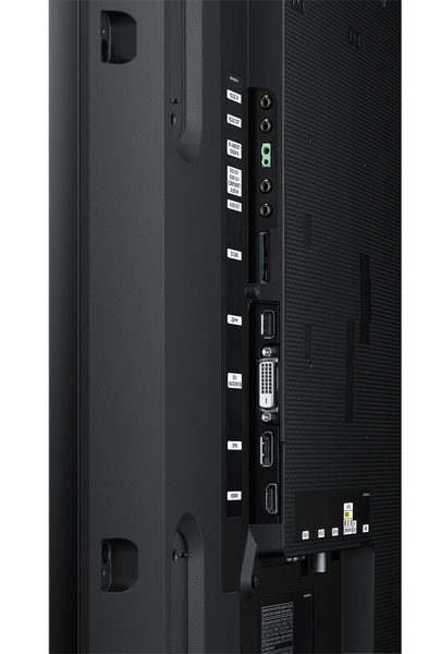 SAMSUNG DM40E 40inch Wide 16:9 Slim dir-LED 450nits Sp Bl VGA DVI 2xHDMI DP 1.2 in/out RS232 RJ45 SSSP Gen.3 (8GB) SD WiFi SBB-C PC