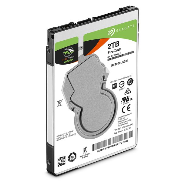 SEAGATE 2TB FireCuda, 2.5&quot;, SATA, 5400rpm, 128MB, Hybrid-HDD- levy