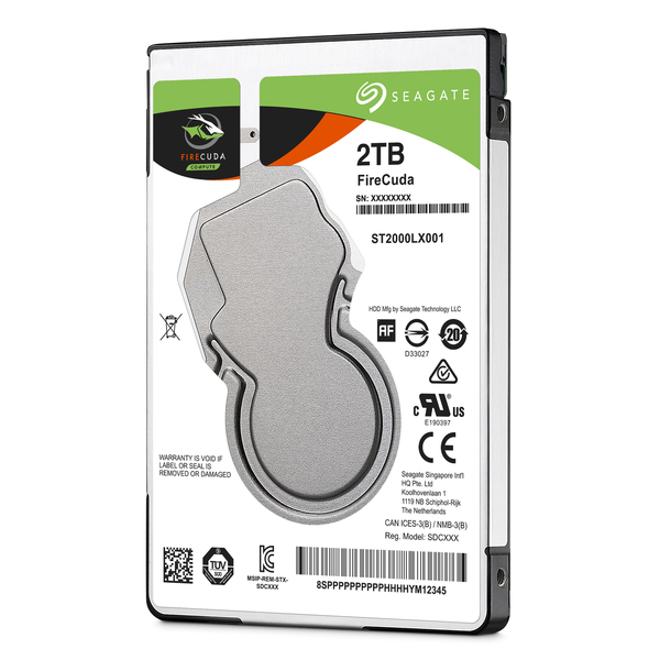 SEAGATE 2TB FireCuda, 2.5&quot;, SATA, 5400rpm, 128MB, Hybrid-HDD- levy