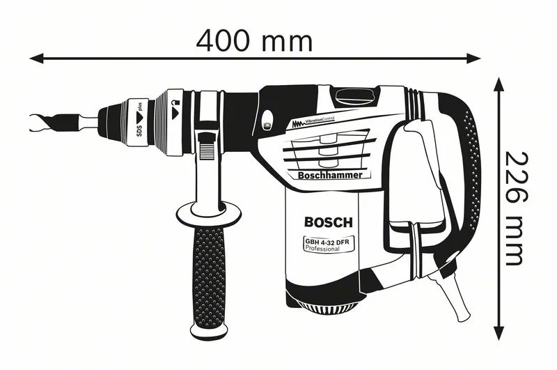 Bosch Combi Hammer GBH 4-32 DFR SET blue