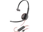 HP Poly Blackwire 3210 monoheadset + USB-C till USB-A-adapter, svart
