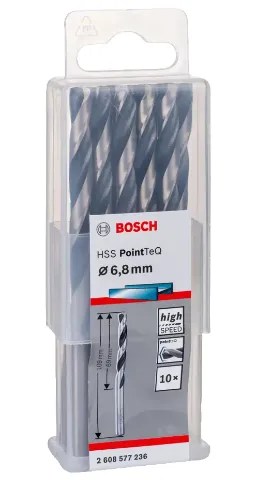 Bosch Professional HSS PointTeQ Drill bit 6.8mm pack of 10...