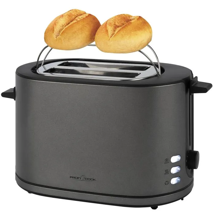 ProfiCook 501292 Toaster, 2 Slices, 950 W - Anthracite
