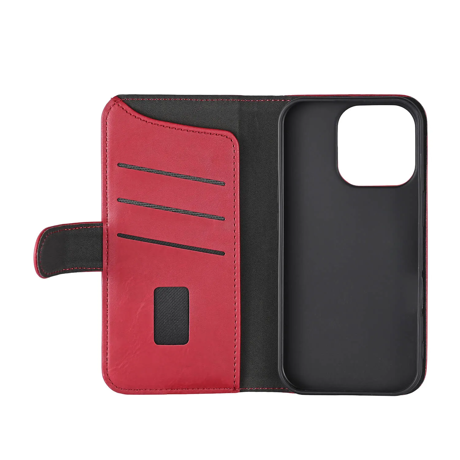 GEAR Wallet MagSeries, iPhone 16 Pro - plånboksfodral, Röd