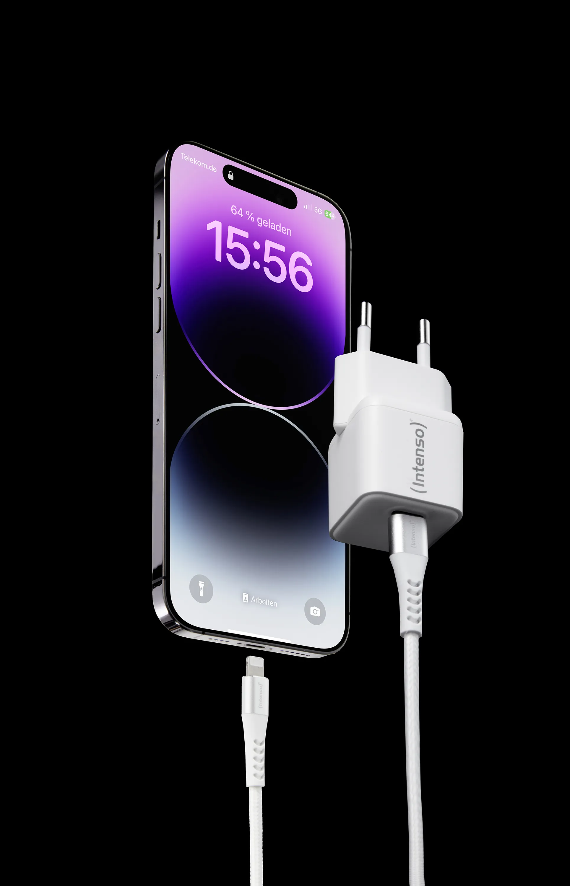 Intenso Power Adapter + USB Cable W30C + C315L GaN white
