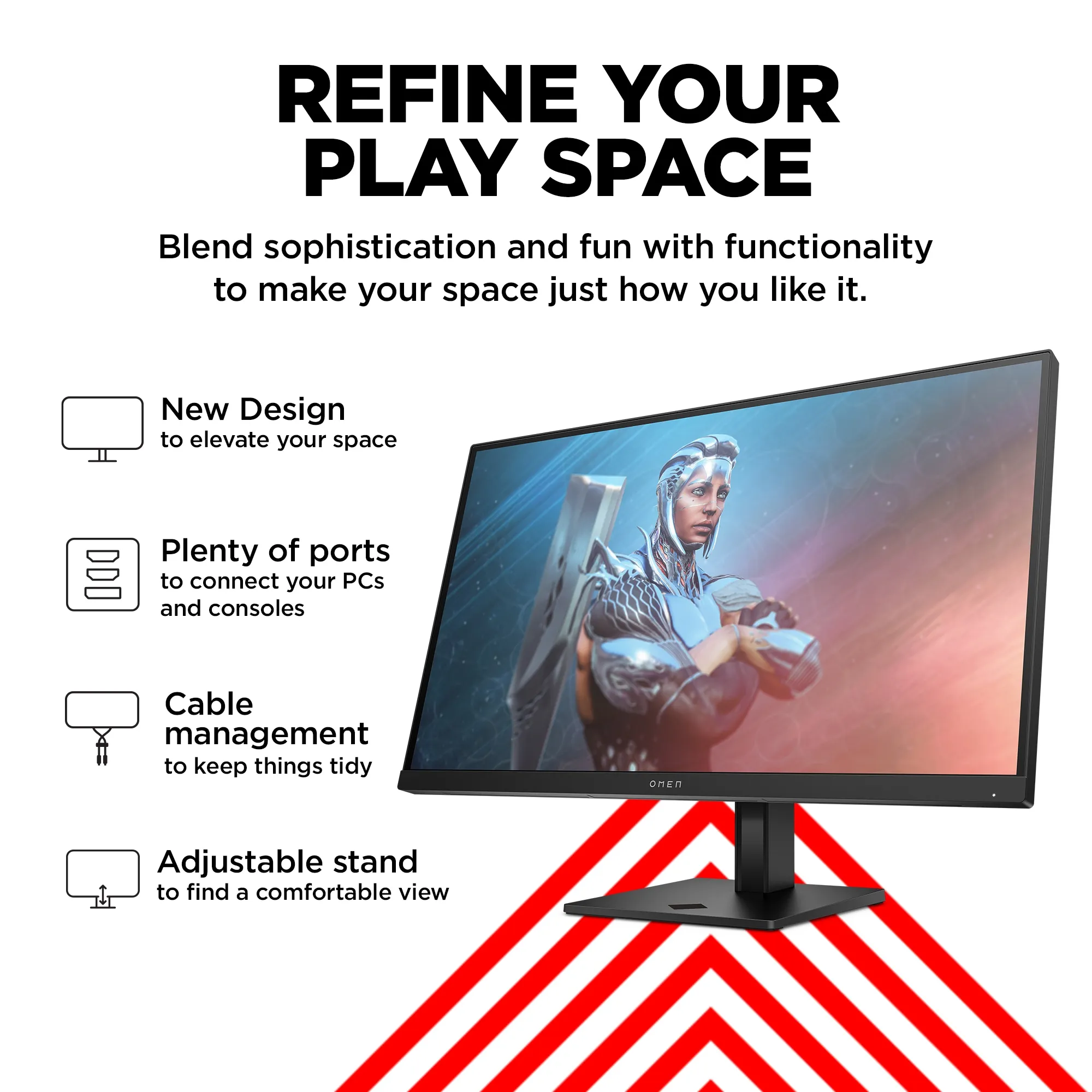 HP 27&quot; Omen 27 Full HD, IPS -pelin&auml;ytt&ouml;
