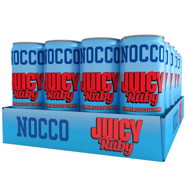 NOCCO BCAA Juicy Ruby -energiajuoma 330 ml 24-pack