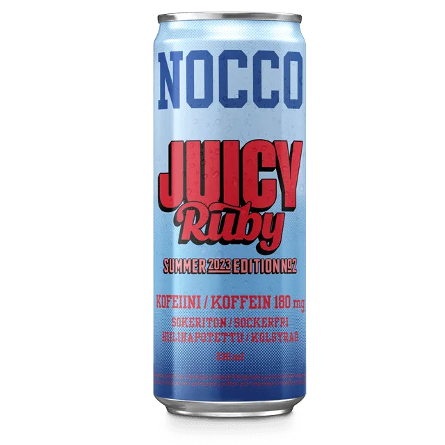 NOCCO BCAA Juicy Ruby -energiajuoma 330 ml 24-pack