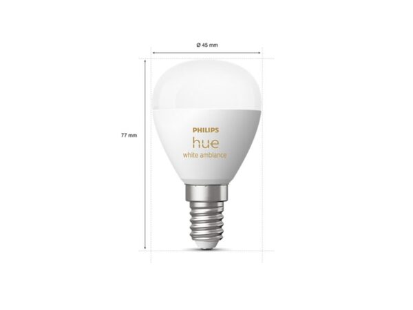 Hue White Ambiance E14 Klot 2-pack