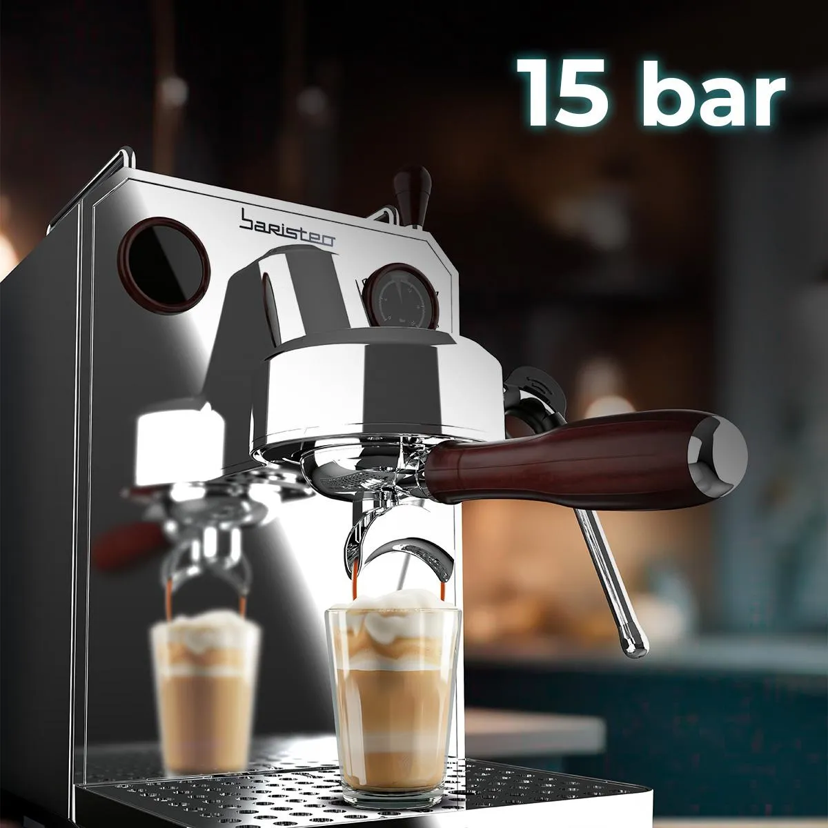 Cecotec Baristeo Intima espressomaskin, rostfritt st&aring;l