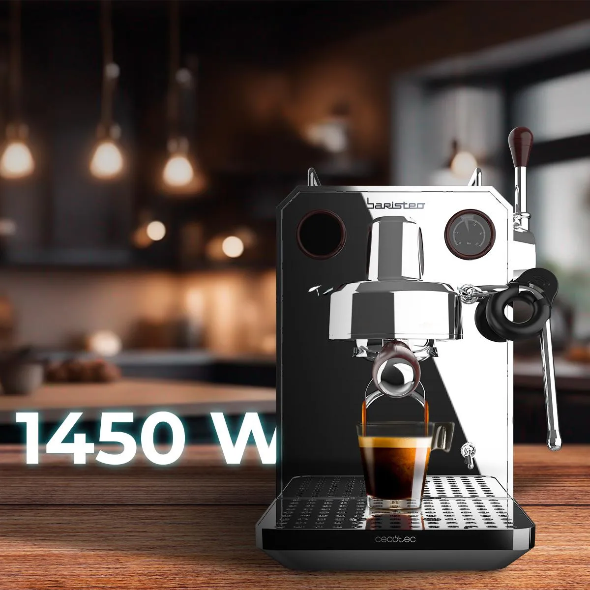Cecotec Baristeo Intima espressomaskin, rostfritt st&aring;l