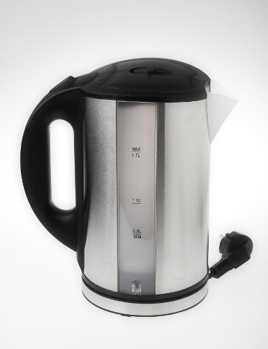 Adler AD 1216 kettle, 1.7L, 2000W, Black/Silver
