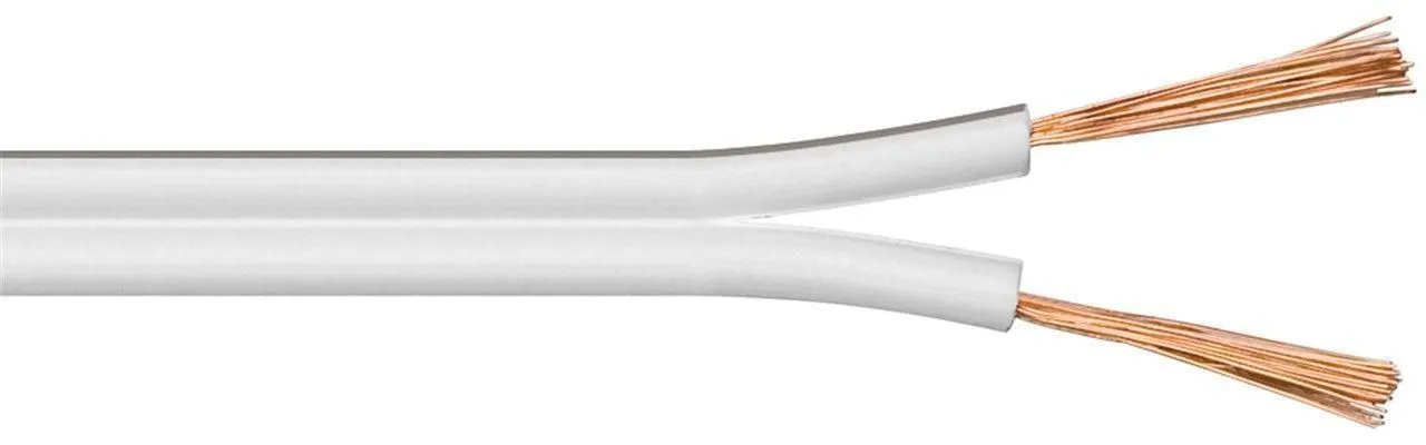 Speaker cable, 100m, White