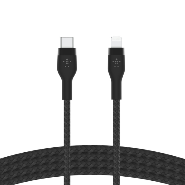 BOOST CHARGE USB-C to LTG_Braided Silicon, 3m, Black