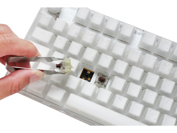 Ducky One 3 Full-size mekaniskt speltangentbord, Gateron Baby Kangaroo, vit