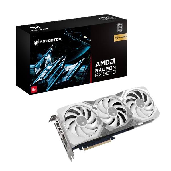 Acer Radeon RX 9070 Predator BiFrost 16GB OC Graphics Card
