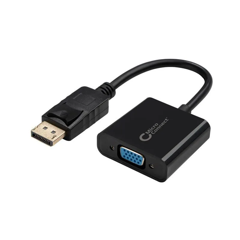 MicroConnect  DisplayPort – VGA -adapteri, Musta