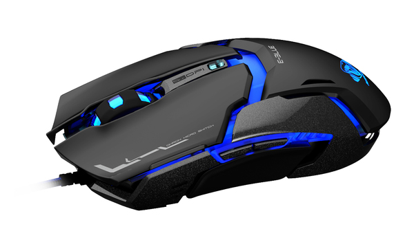 E-Blue Auroza IM - gaming mus, Svart