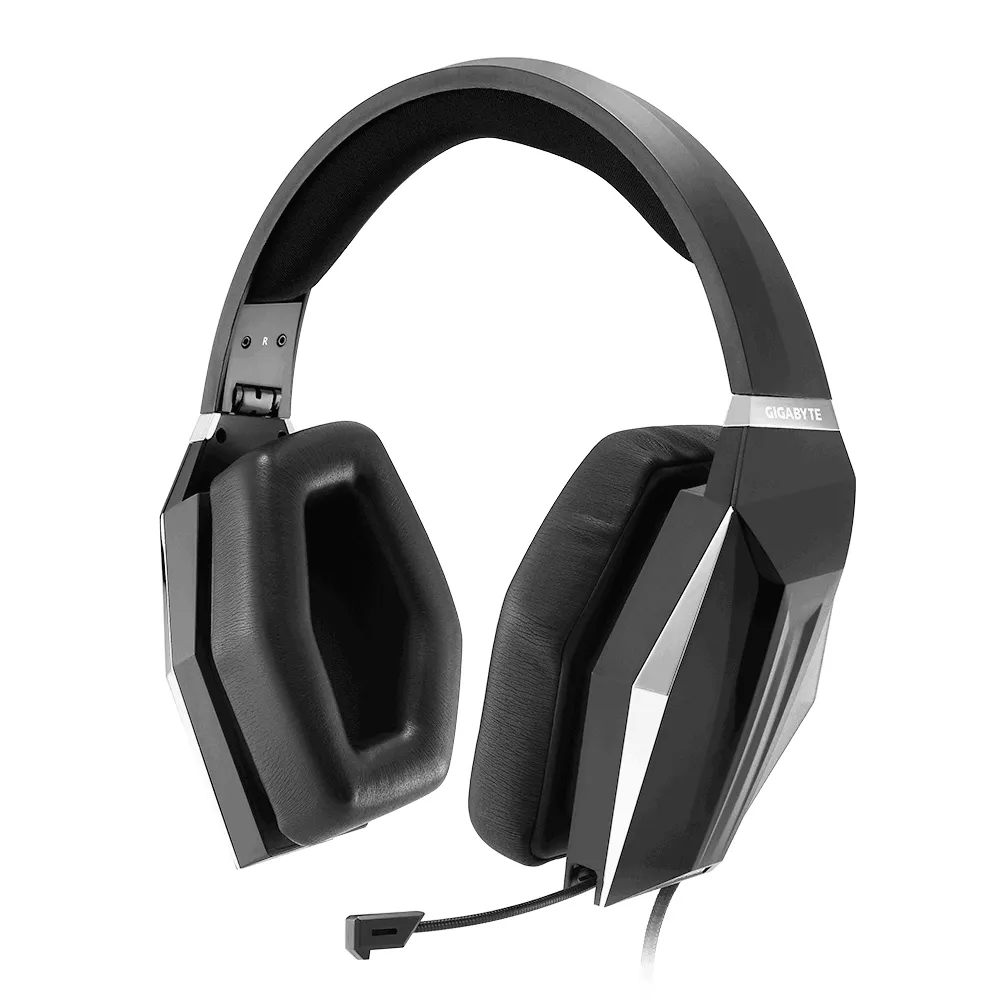 Gigabyte FORCE H5 Gaming Headset with Protective Case, Black