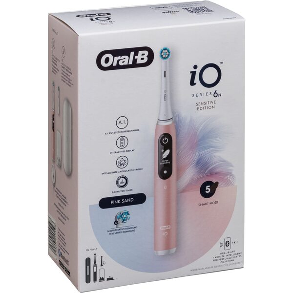 Oral-B iO Series 6 Sensitive Electric Toothbrush (Pink Sand)