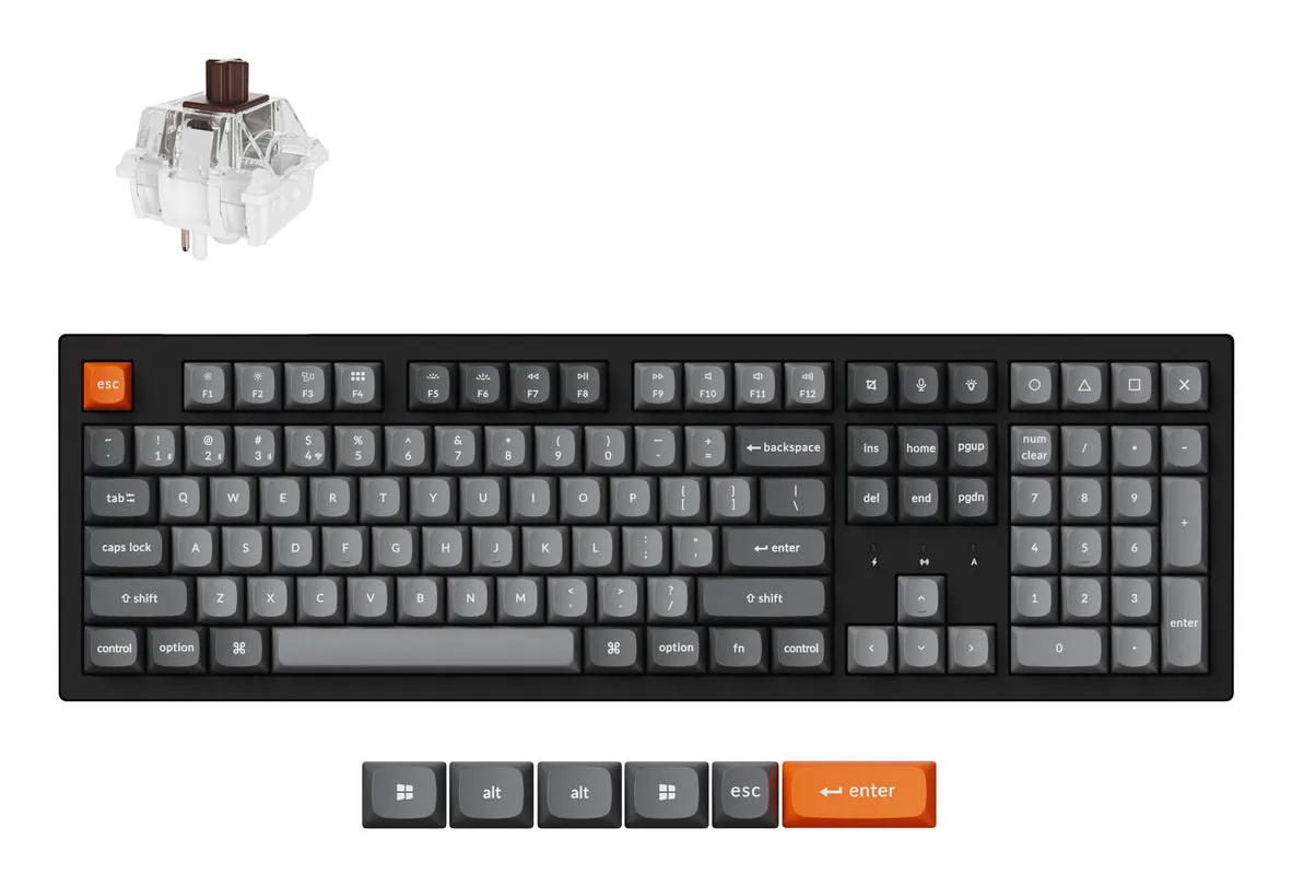 Keychron K10 MAX TriMode Hot Swap QMK/VIA Super Brown - wireless keyboard