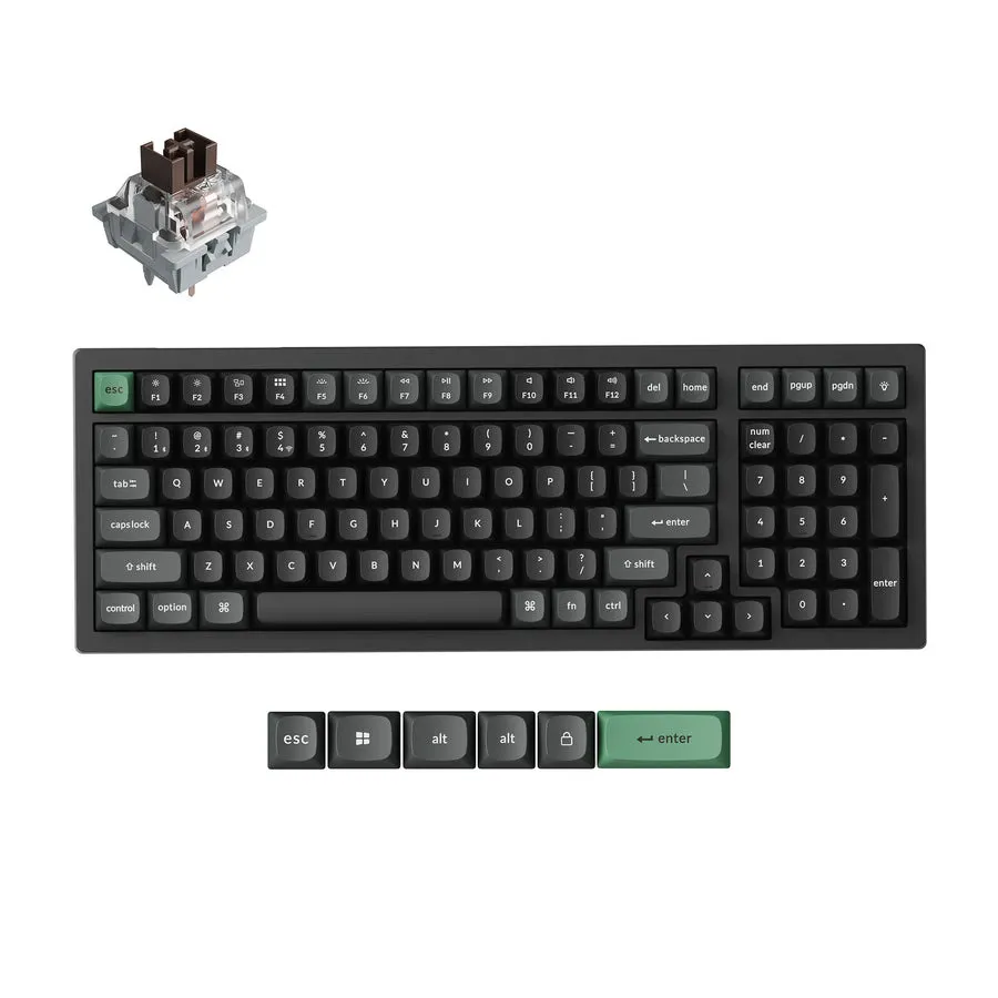 Keychron K4 Ultra 8K -langaton mekaaninen n&auml;pp&auml;imist&ouml;, Keychron Apex Brown, musta