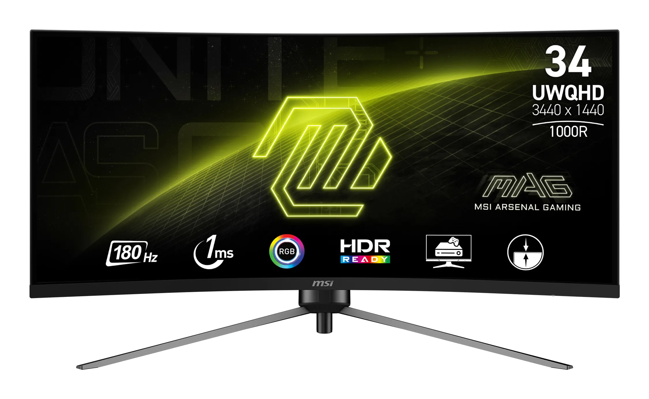 MSI MAG 345CQR 34"" VA Curved 3440x1440 180Hz 1ms