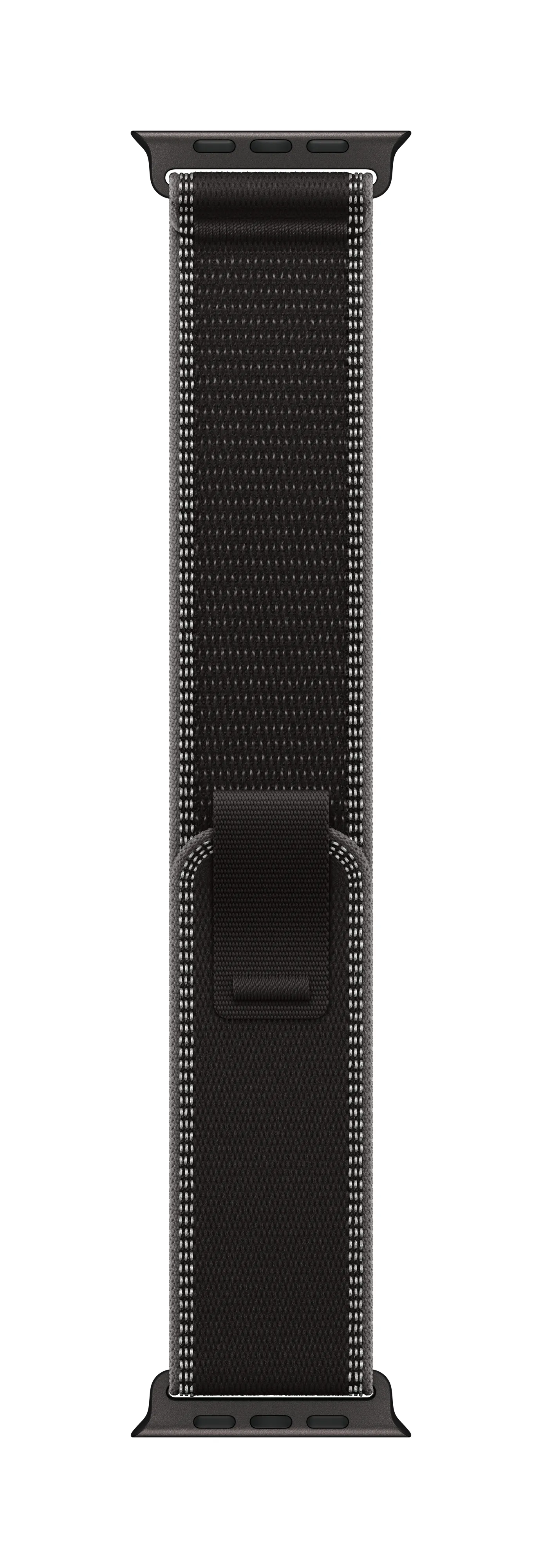 Apple Watch 49 mm Trail Loop, Black/Charcoal, M/L, Black Titanium Finish