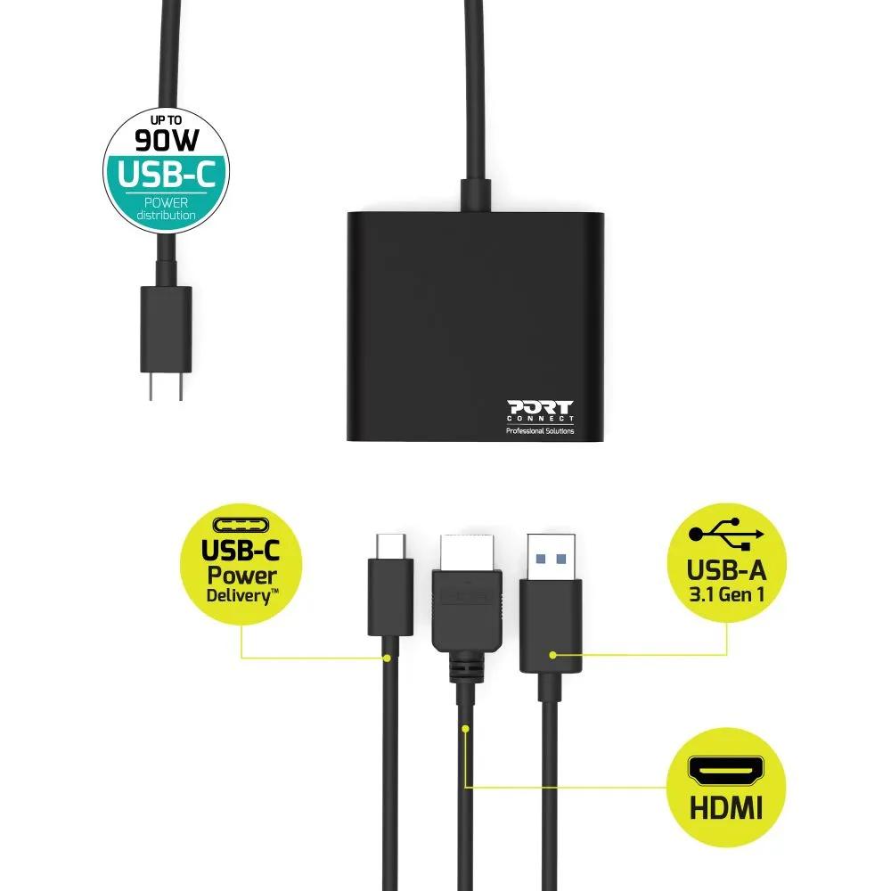 PORT Designs USB-C Mini Docking Station with HDMI /900140