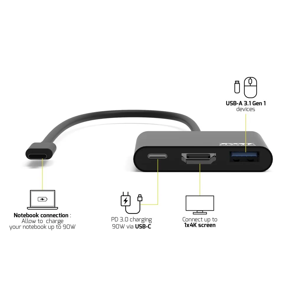 PORT Designs USB-C Mini Docking Station with HDMI /900140