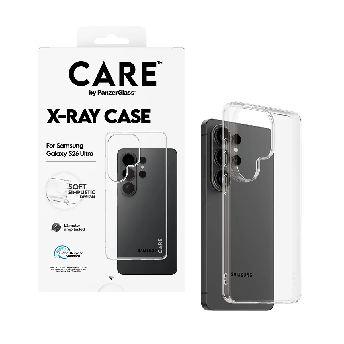 PanzerGlass CARE X-Ray Case for Galaxy S26 Ultra, Clear