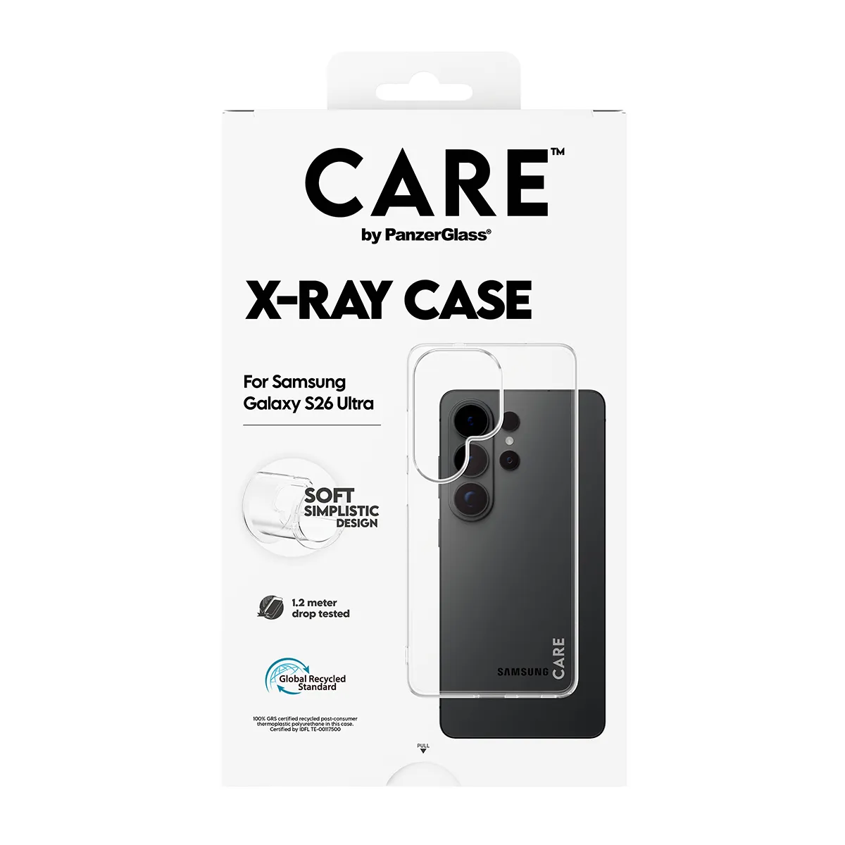 PanzerGlass CARE X-Ray Case for Galaxy S26 Ultra, Clear