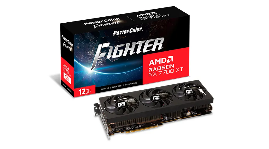 Powercolor Radeon RX 7700 XT Fighter 12 GB - Grafikkort