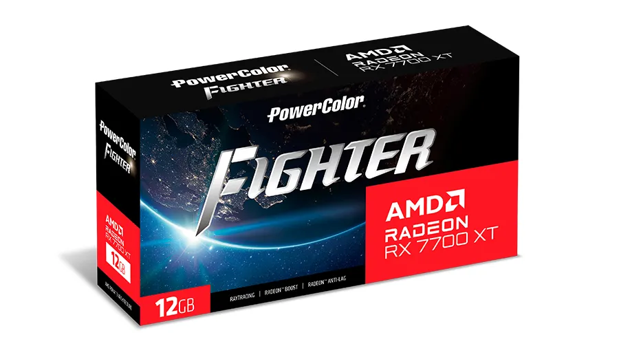 Powercolor Radeon RX 7700 XT Fighter 12 GB - Grafikkort