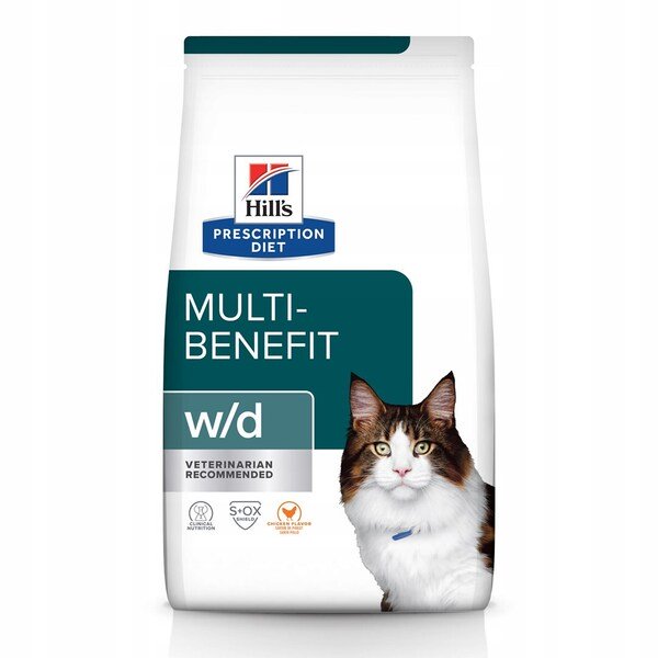 Hill's Prescription Diet w/d Multi-Benefit Chicken, Kissan kuivaruoka, Adult, 3 kg