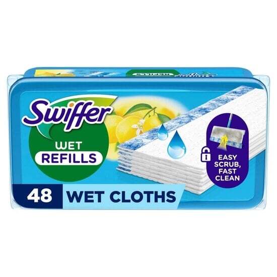 Swiffer Wet Moist Floor Cleaning Cloth Refills Citrus 48 Pack