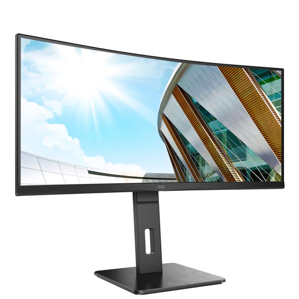 AOC CU34P2A 34&quot; UWQHD, VA -kaareva n&auml;ytt&ouml;