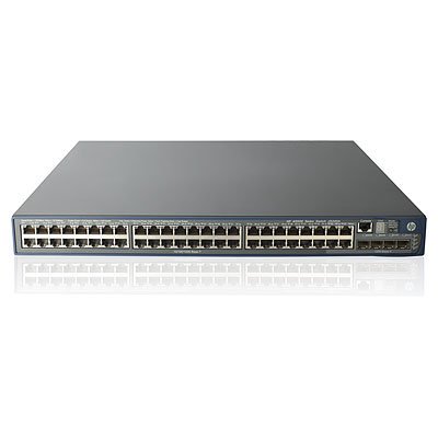 HPE 5500-48G-PoE+ EI Switch with 2 Interface Slots - Kytkin - L4 - Hallinnoitu - 48 x 10/100/1000 (PoE) + 4 x jaettu SFP - r&auml;kkiin asennettava - PoE