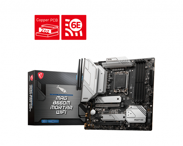 MSI MAG B660M Mortar Wi-Fi - moderkort