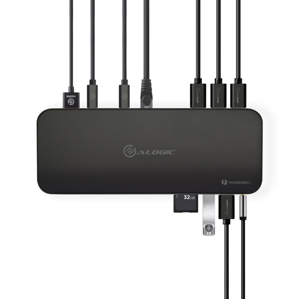 ALOGIC ThunderBolt 3 Dual Display Docking Station w. 4K &amp; Power Delivery