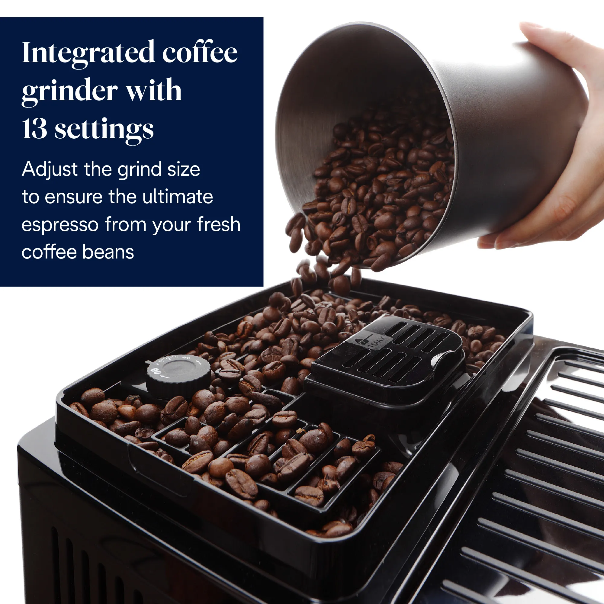 De'Longhi Magnifica Start ECAM 220.60.B Fully Automatic Espresso Machine, Black