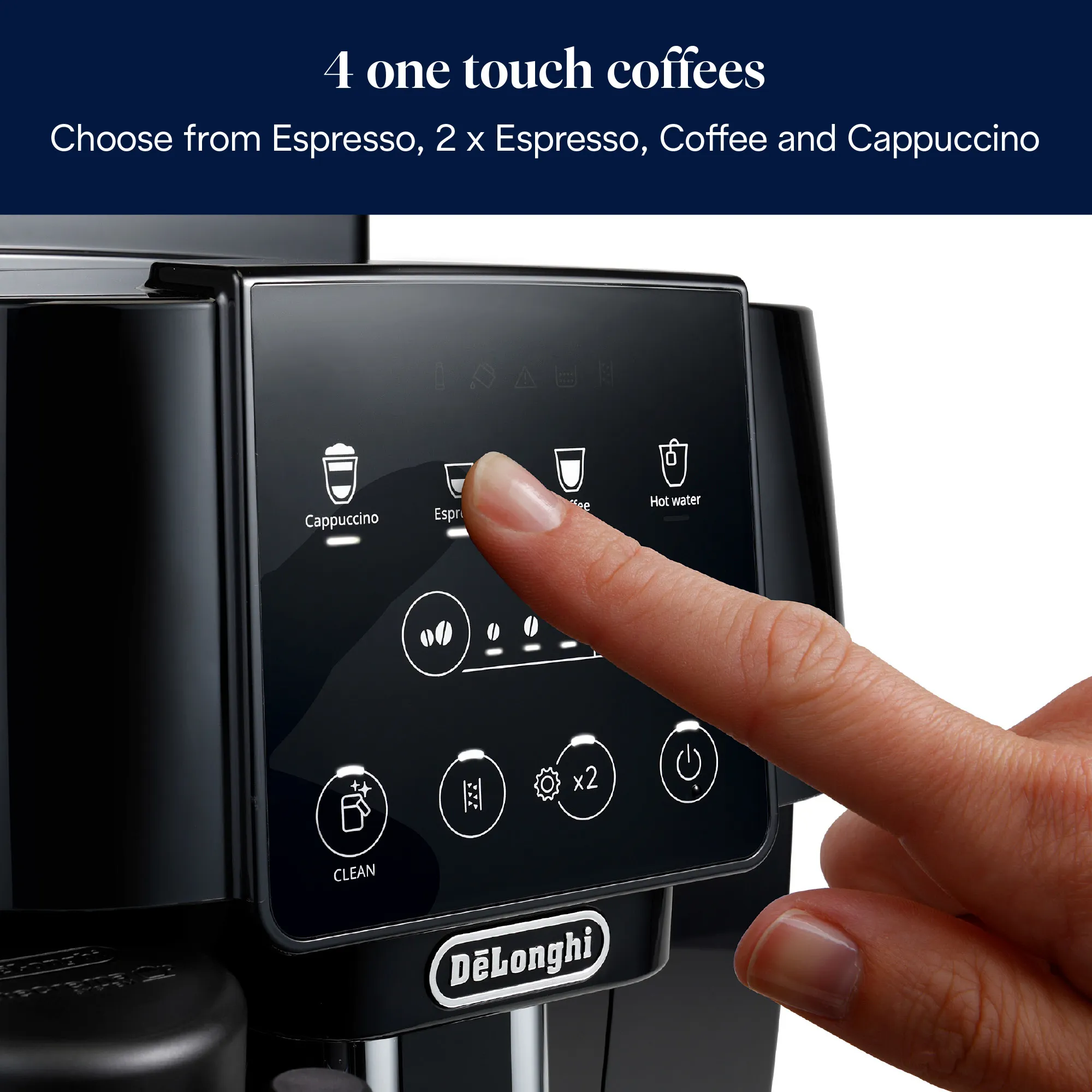 De'Longhi Magnifica Start ECAM 220.60.B Fully Automatic Espresso Machine, Black