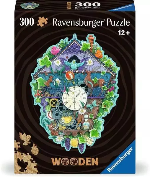Ravensburger Wooden Puzzle Cuckoo Clock - pussel, 300 bitar