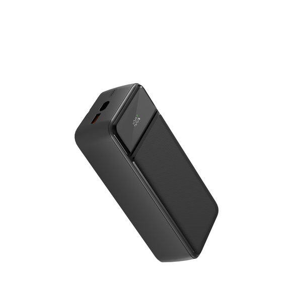 Spello ForcePack 30000mAh Power Bank SP31 | with 3 Integrated Cables | Black | 4 Outputs | Low-current Charging Mode