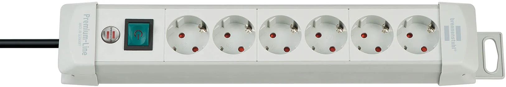 Power extension 3 m 6 AC outlet(s) Gray 3m grau 30