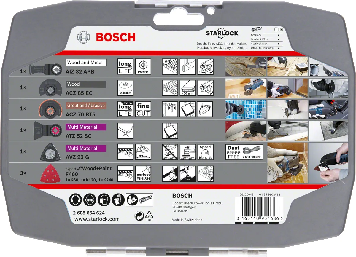 Bosch Starlock multiv&aelig;rkt&oslash;js tilbeh&oslash;rs