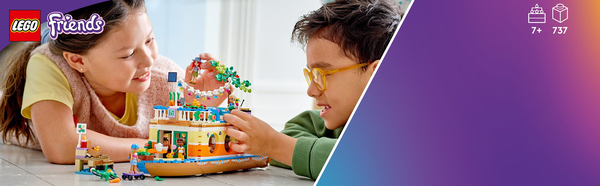 Lego Friends -Kanaalin asuntolaiva 41702